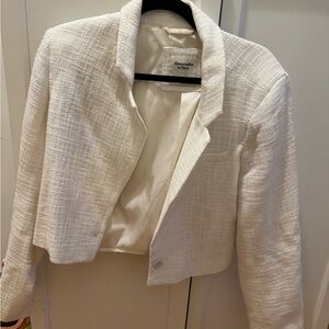 Abercrombie & Fitch Women's Cream Blazer